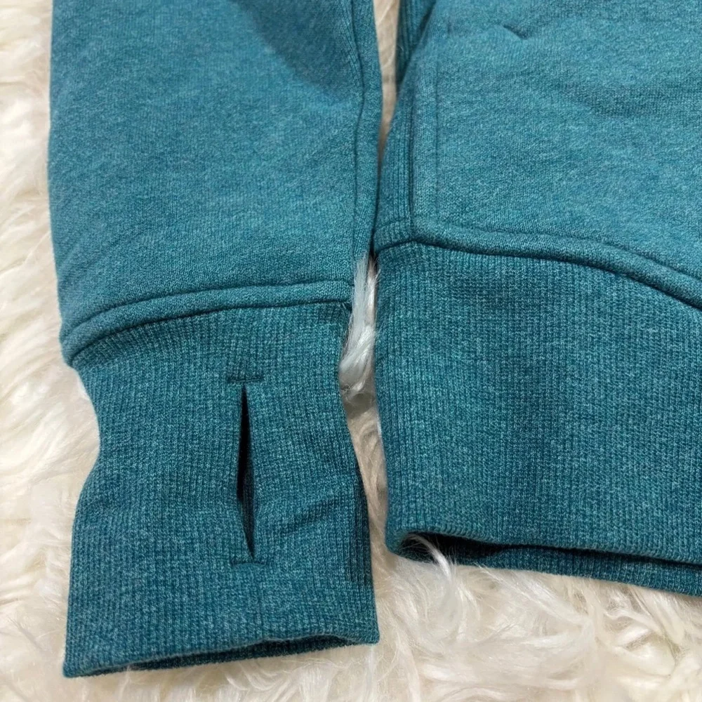 Lululemon Scuba Hoodie Cotton Fleece Heathered Desert Teal Size 4